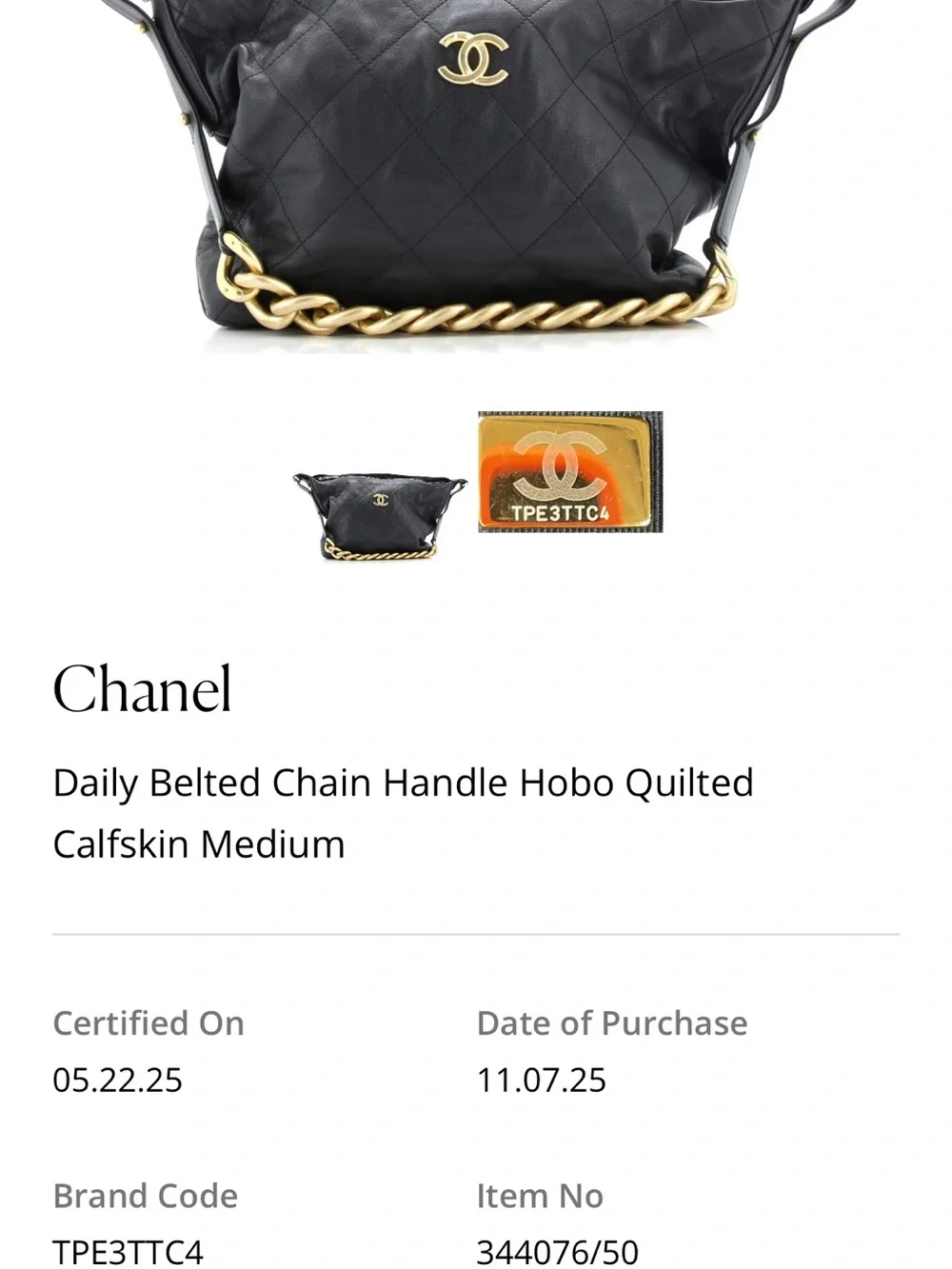 CHANEL daily belted